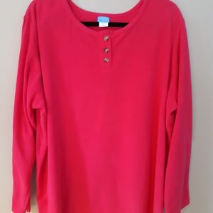 Cozy Corner, 3X Pink Microfleece Top